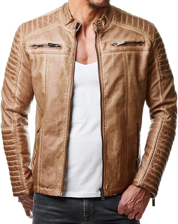 Biker Kunstlederjacke