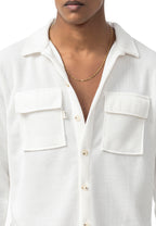 Cord Strickhemd