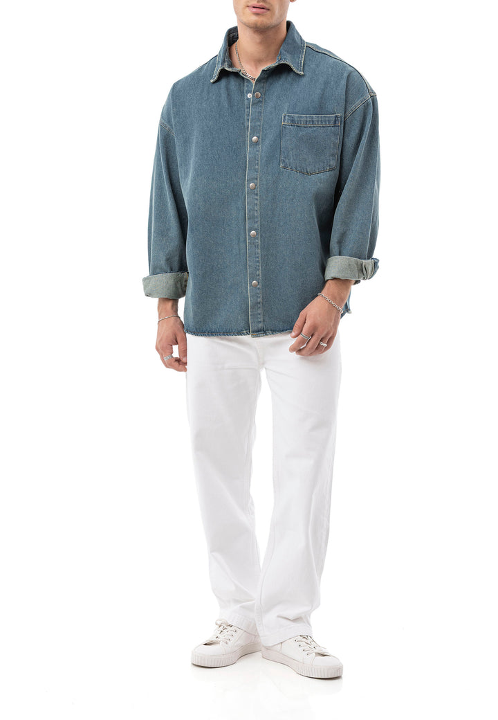 Heavy Oversized Jeanshemd