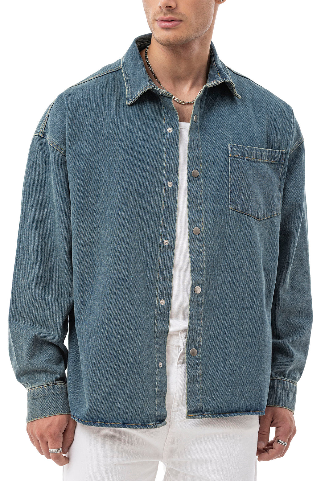 Heavy Oversized Jeanshemd