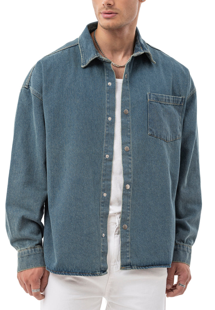Heavy Oversized Jeanshemd