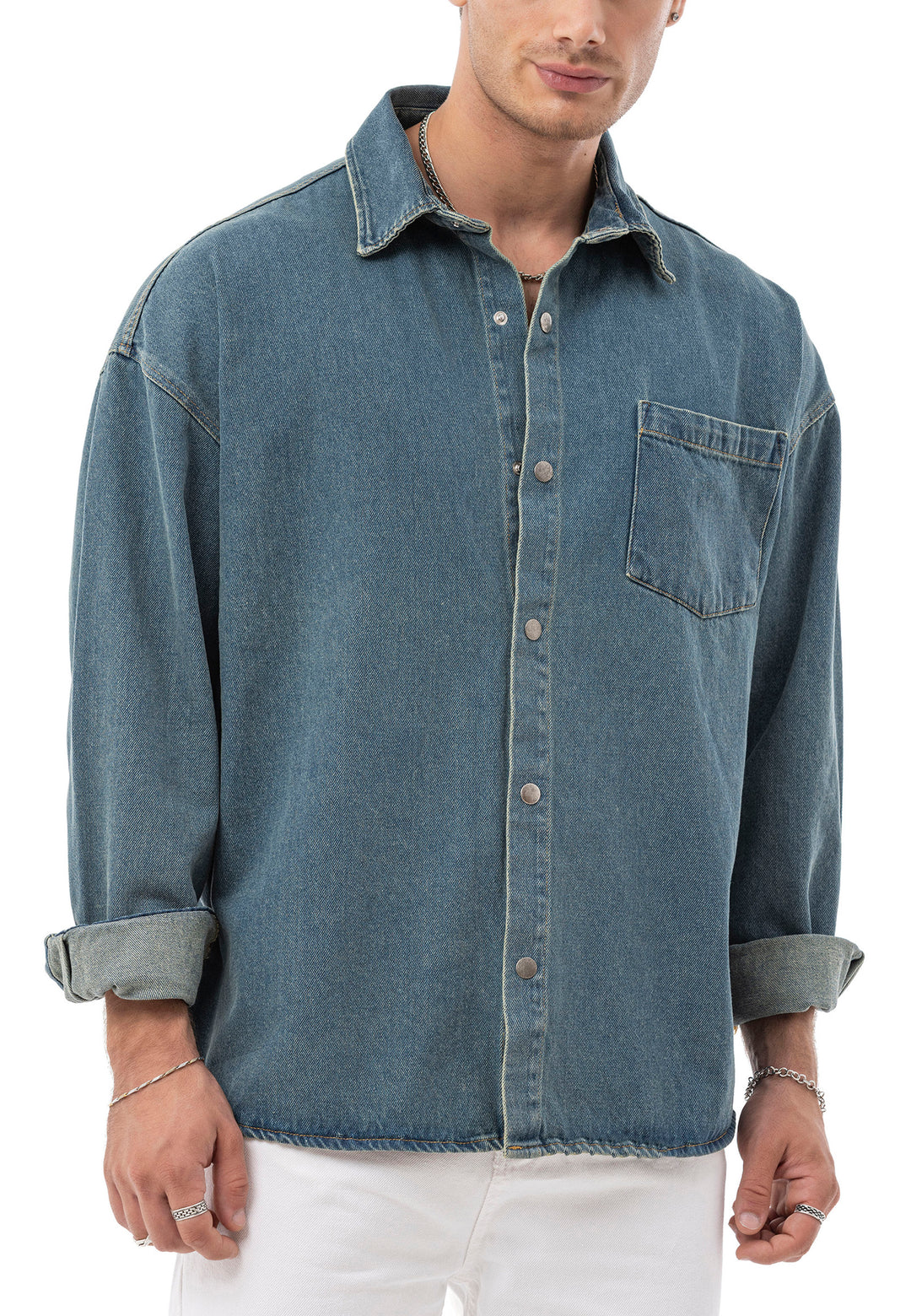 Heavy Oversized Jeanshemd