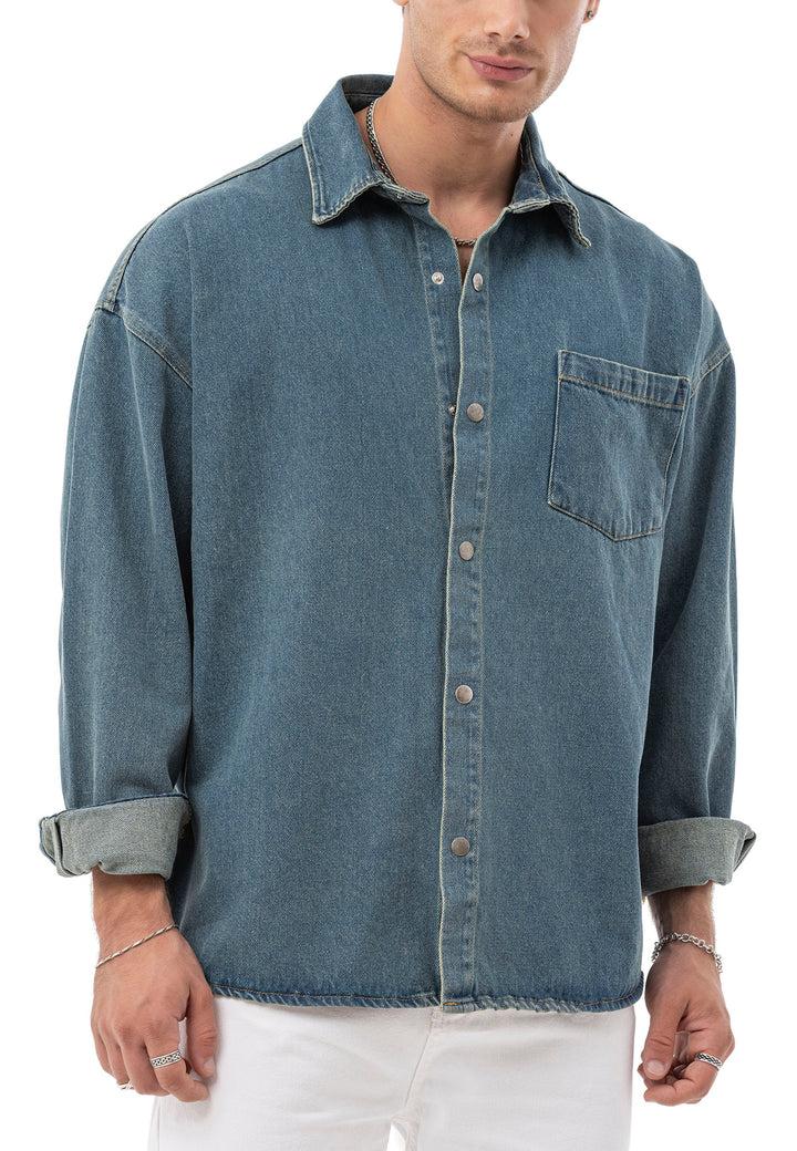 Heavy Oversized Jeanshemd