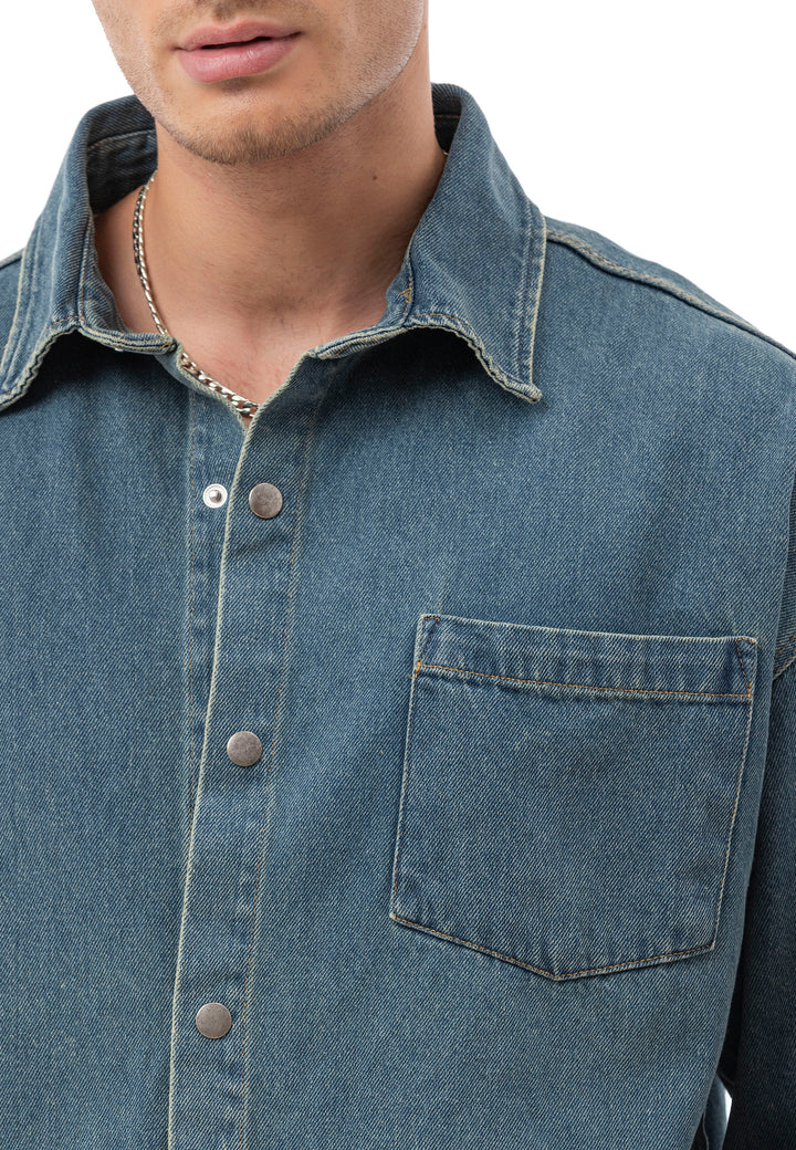 Heavy Oversized Jeanshemd