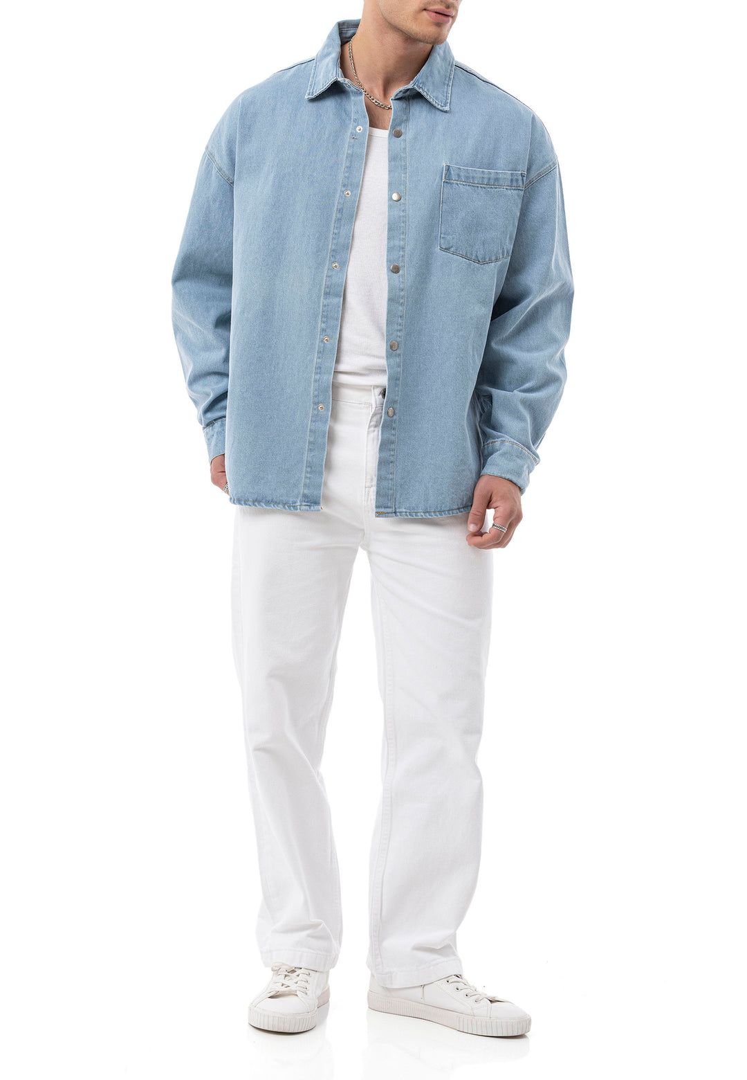 Heavy Oversized Jeanshemd