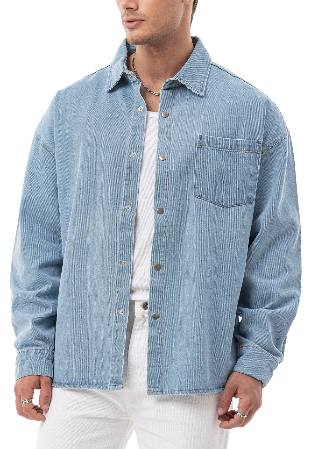 Heavy Oversized Jeanshemd