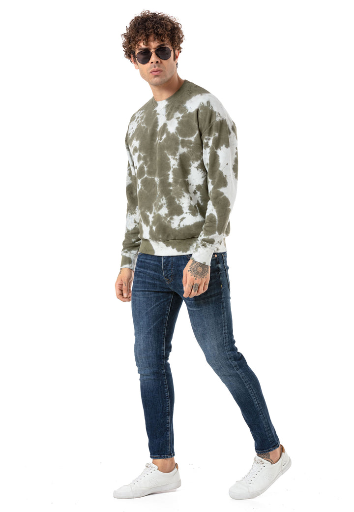 Oversized Batik Sweatshirt