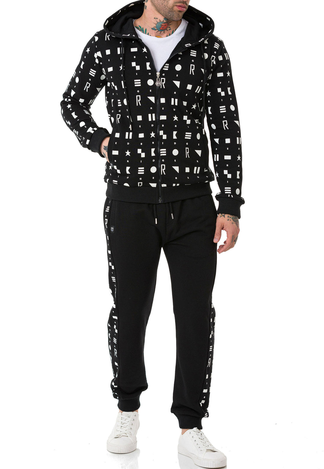 Printed 3 Garn Tracksuit