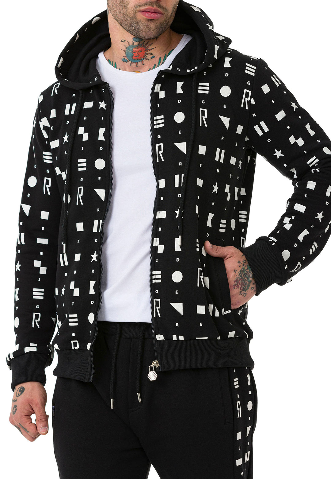 Printed 3 Garn Tracksuit