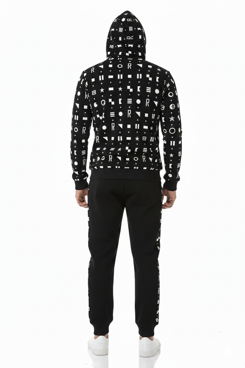 Printed 3 Garn Tracksuit