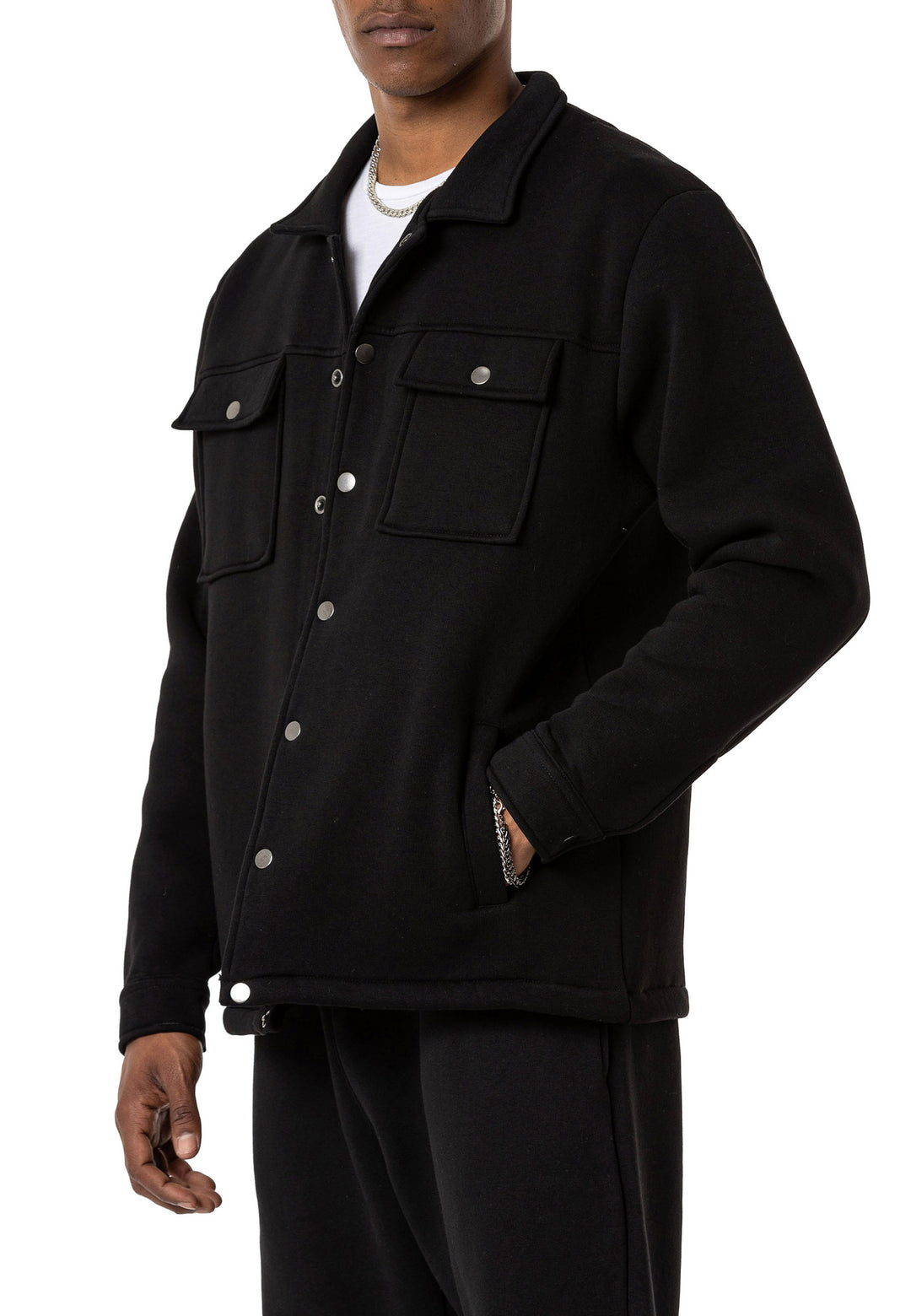 Hemdlook Sweatjacke