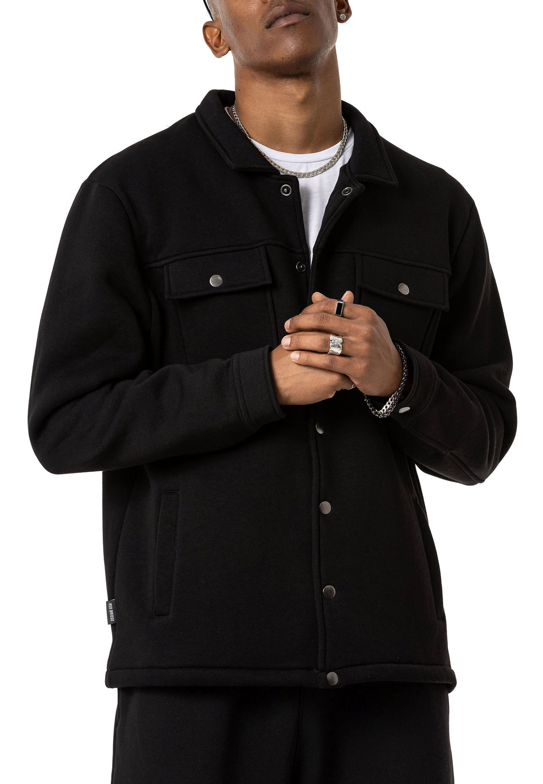 Hemdlook Sweatjacke