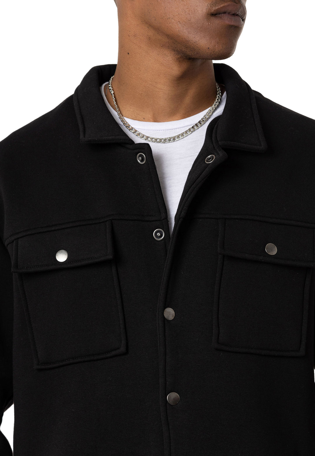 Hemdlook Sweatjacke