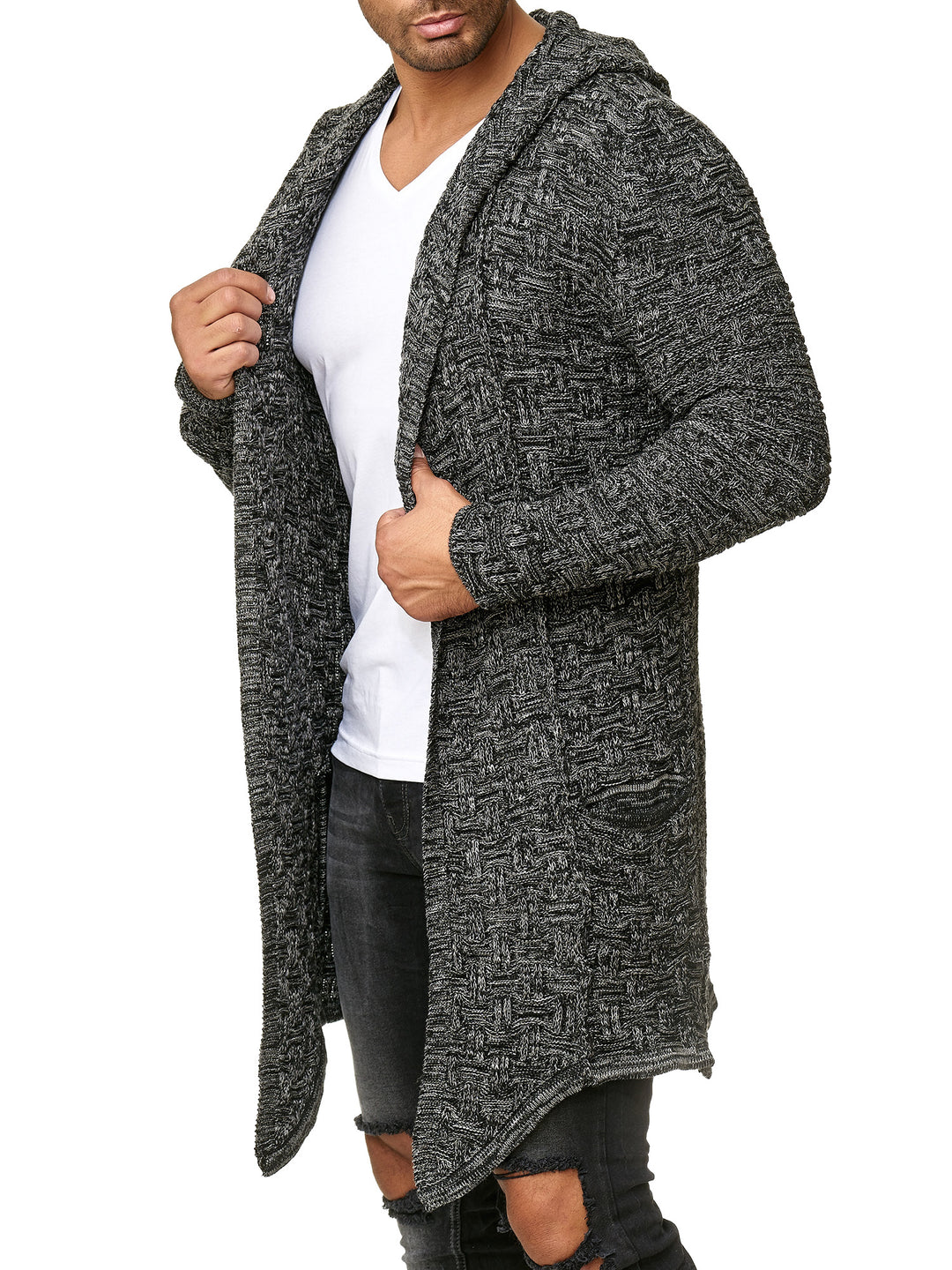 Langer Grobstrick Cardigan