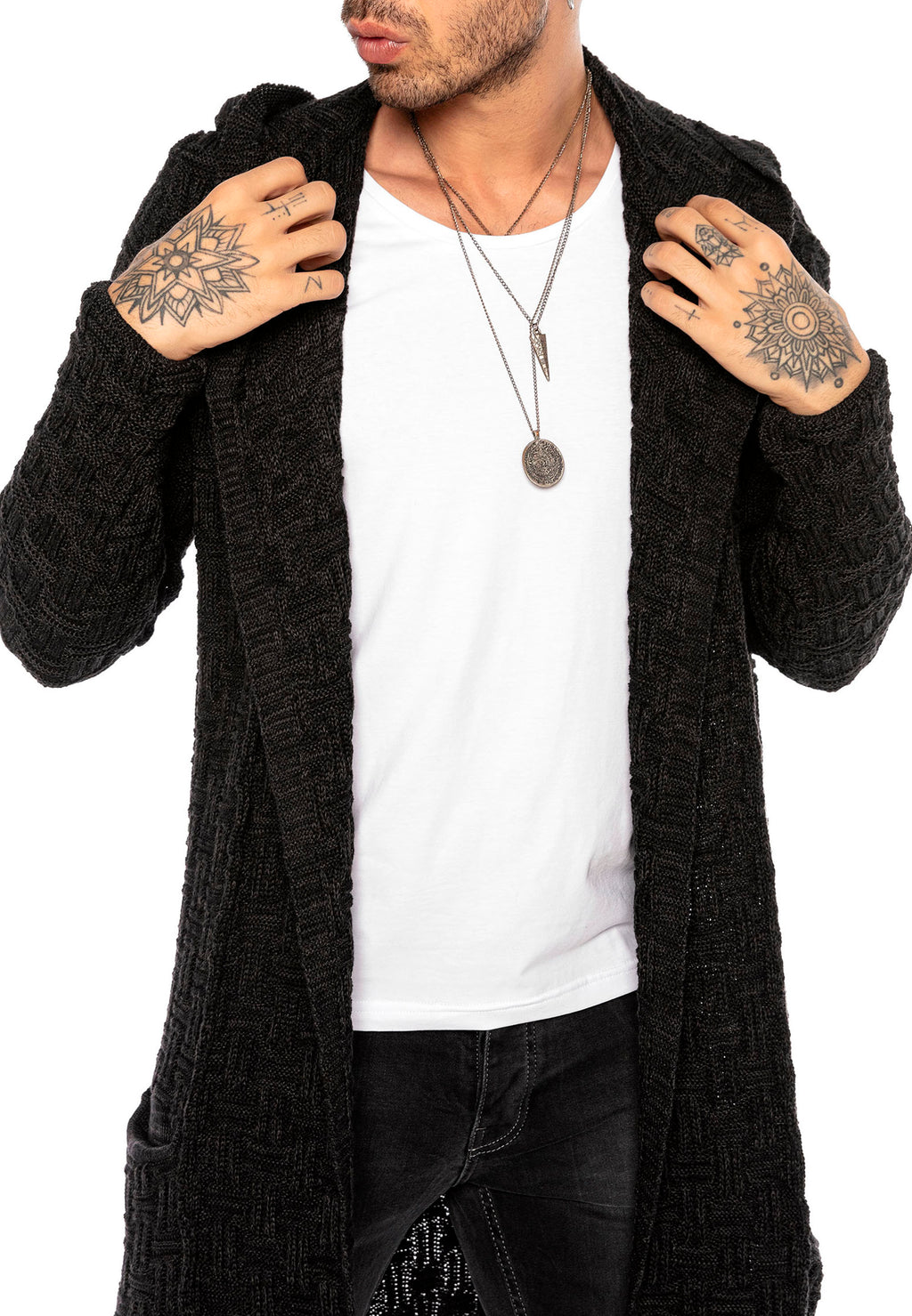 Langer Grobstrick Cardigan