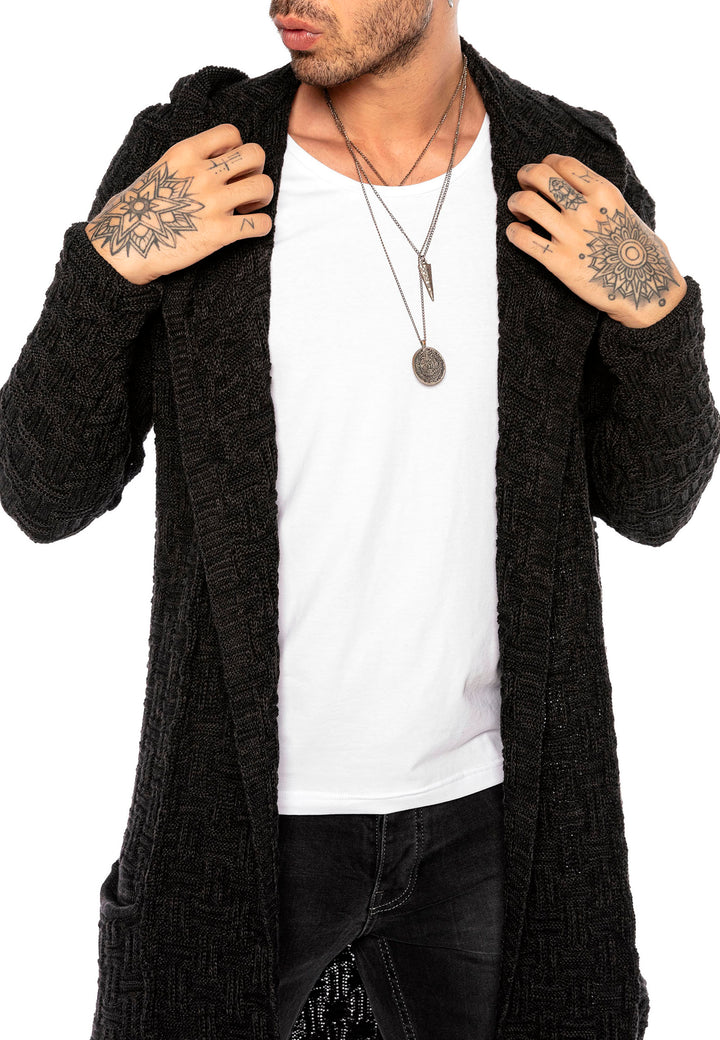 Langer Grobstrick Cardigan