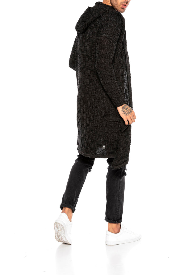 Langer Grobstrick Cardigan