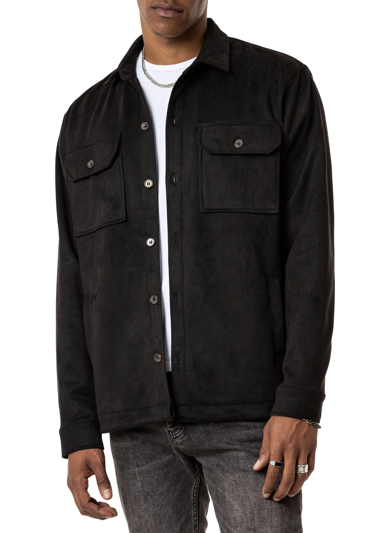 Wildlederlook Hemdjacke