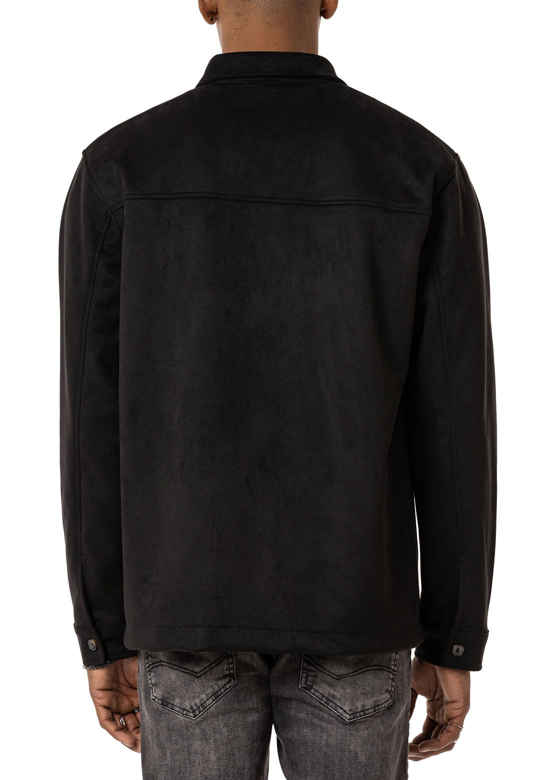 Hemd Wildlederlook mit Taschen