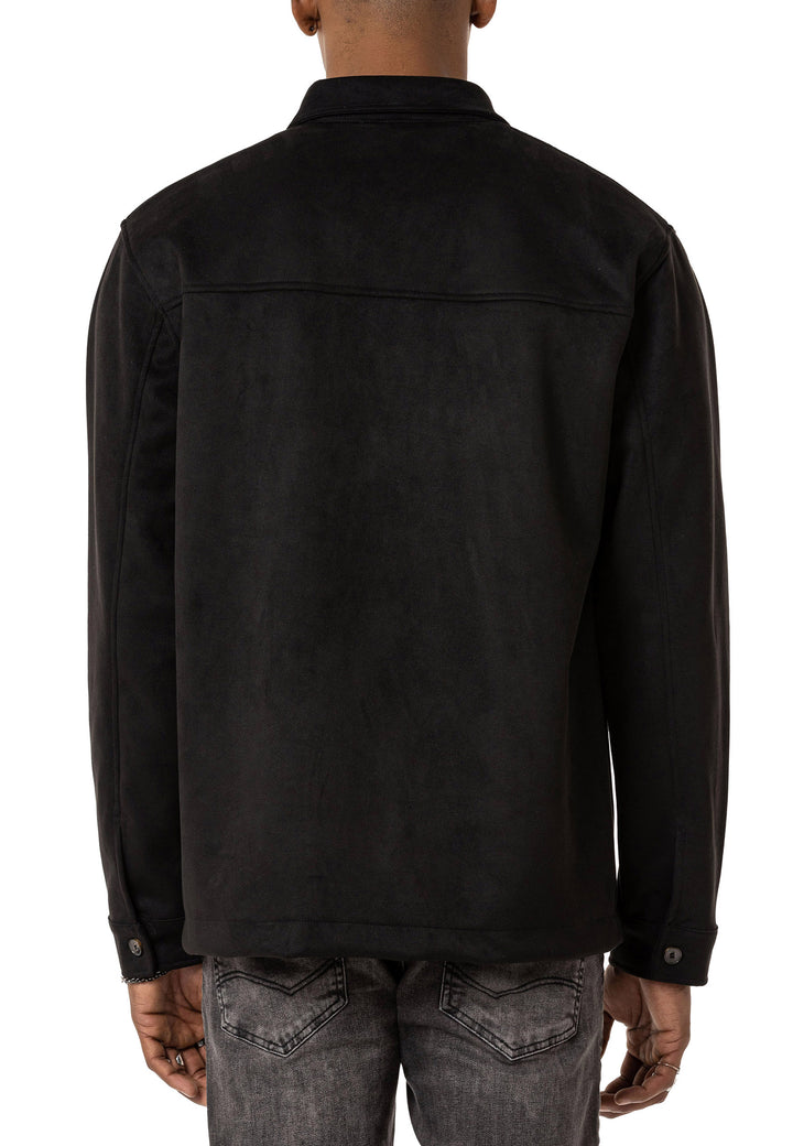 Hemd Wildlederlook mit Taschen