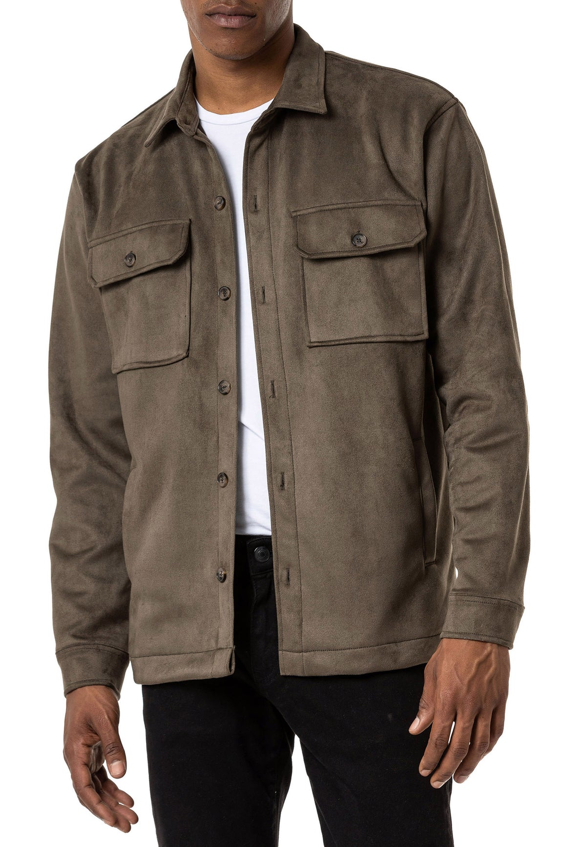 Wildlederlook Hemdjacke