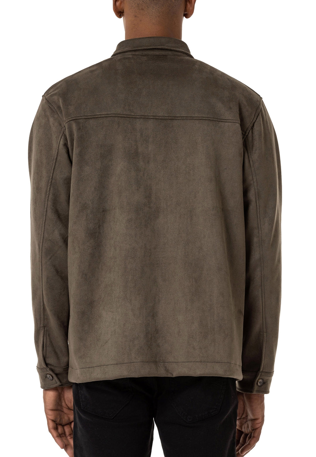 Hemd Wildlederlook mit Taschen