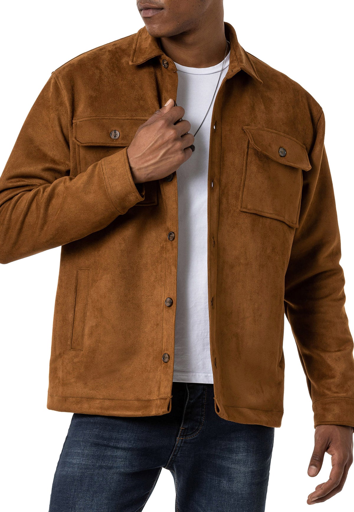 Wildlederlook Hemdjacke