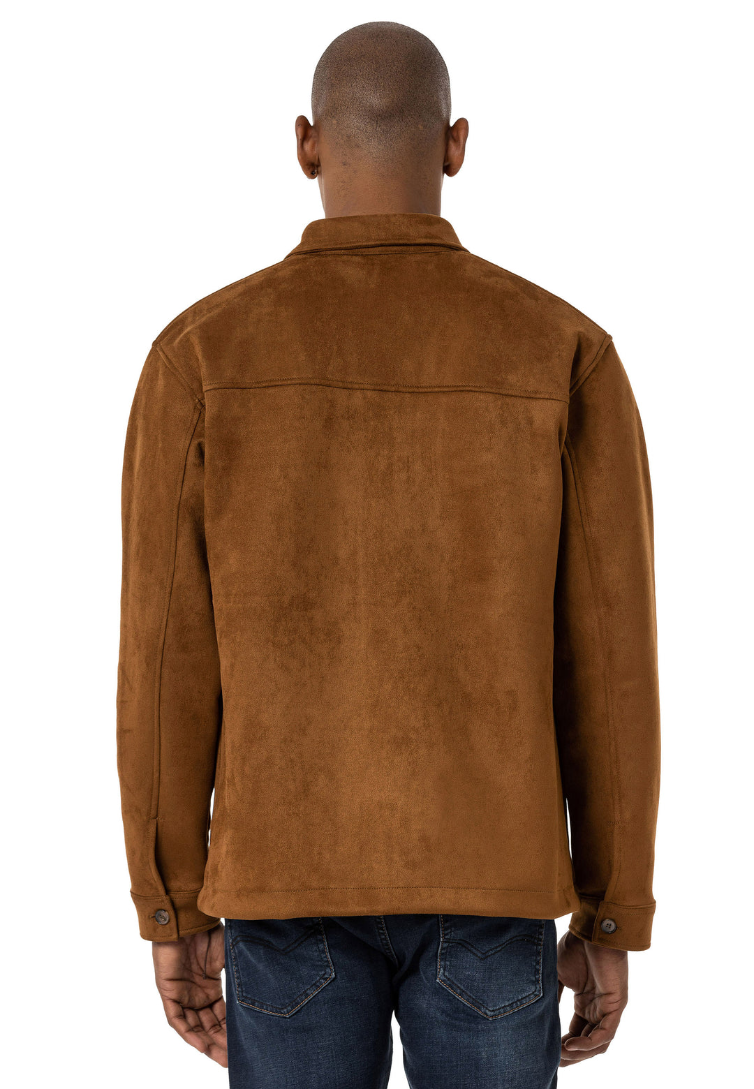 Hemd Wildlederlook mit Taschen