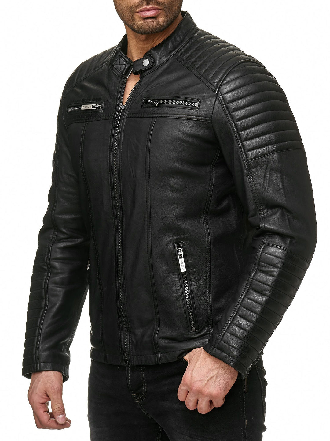 Biker Kunstlederjacke