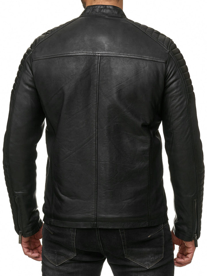 Biker Kunstlederjacke
