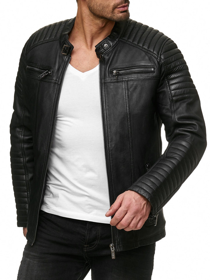 Biker Kunstlederjacke