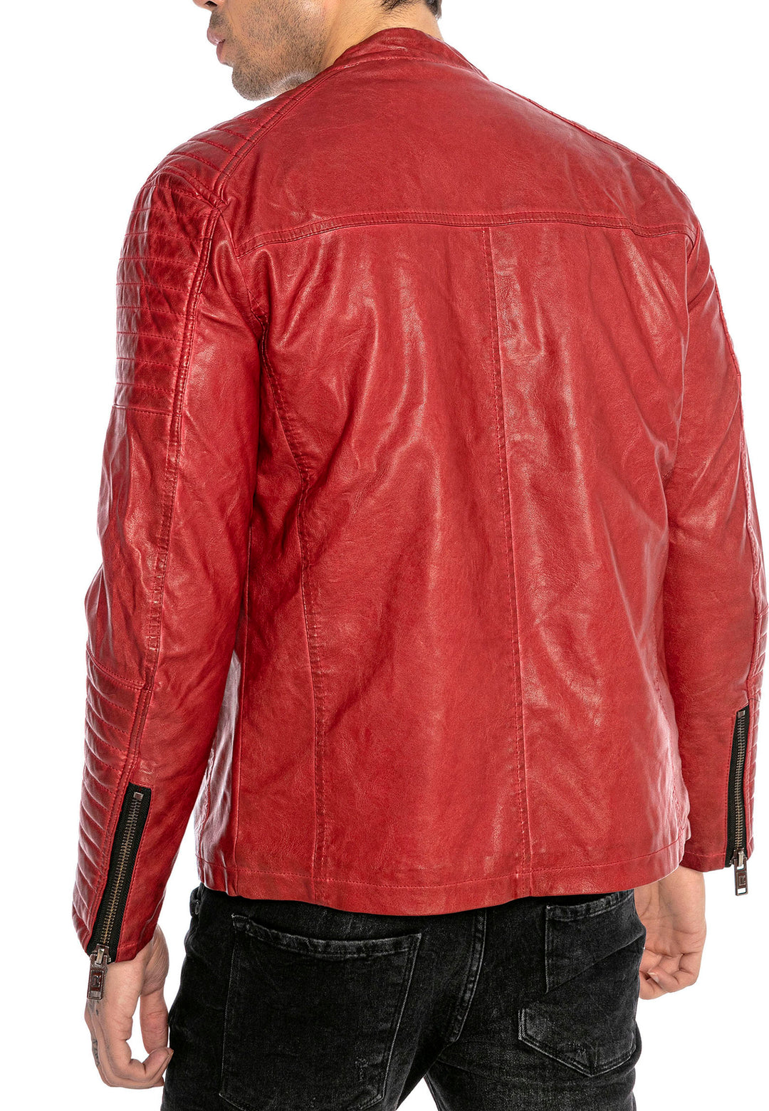 Biker Kunstlederjacke