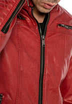 Biker Kunstlederjacke
