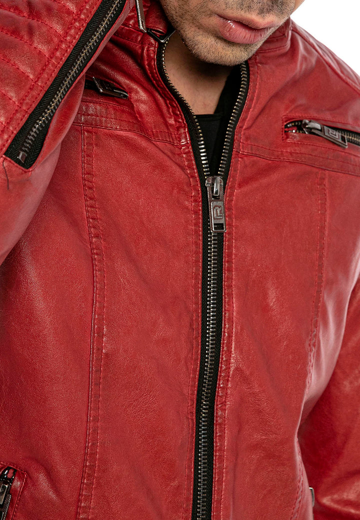 Biker Kunstlederjacke