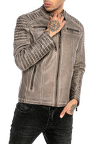 Biker Kunstlederjacke