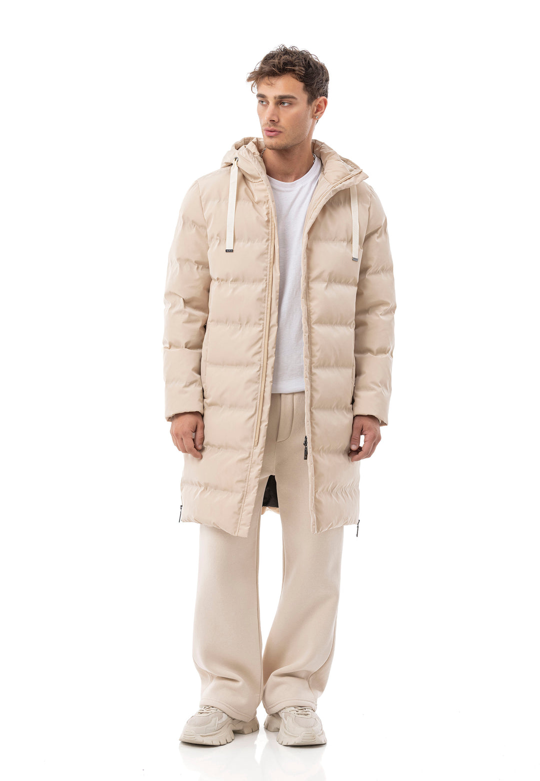 Langer Puffer Mantel