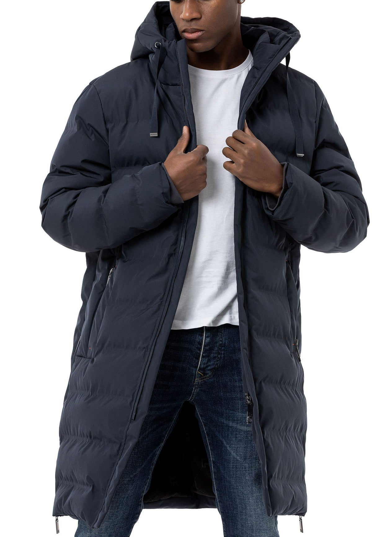 Langer Puffer Mantel