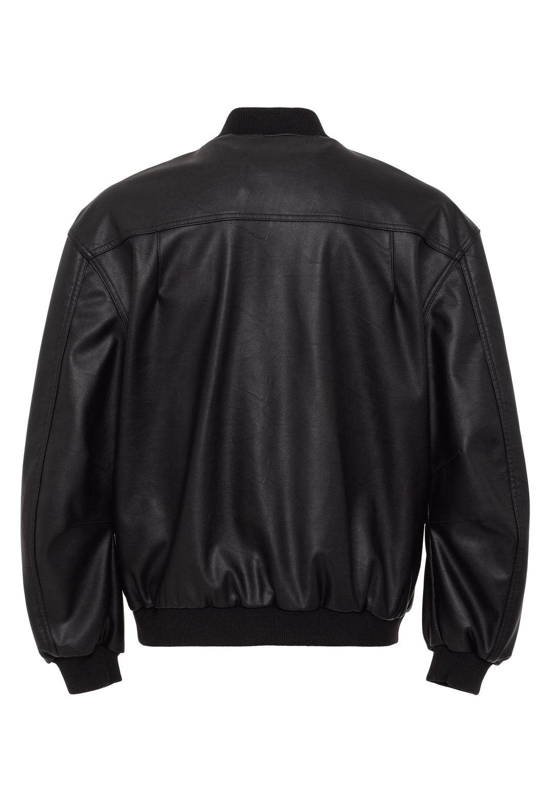 Loose Fit Bomber Lederjacke