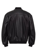 Loose Fit Bomber Lederjacke