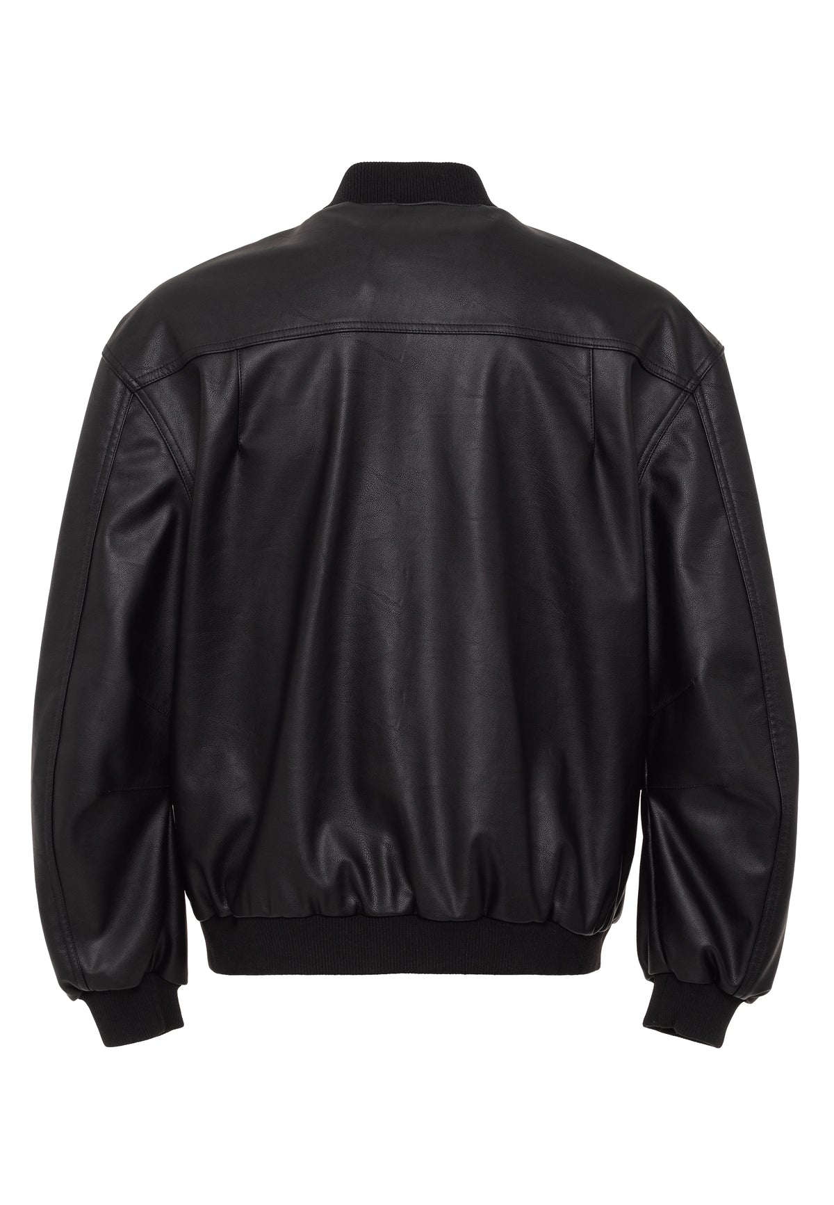 Loose Fit Bomber Lederjacke