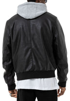 Kapuzen Lederjacke