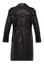 Trenchcoat Ledermantel