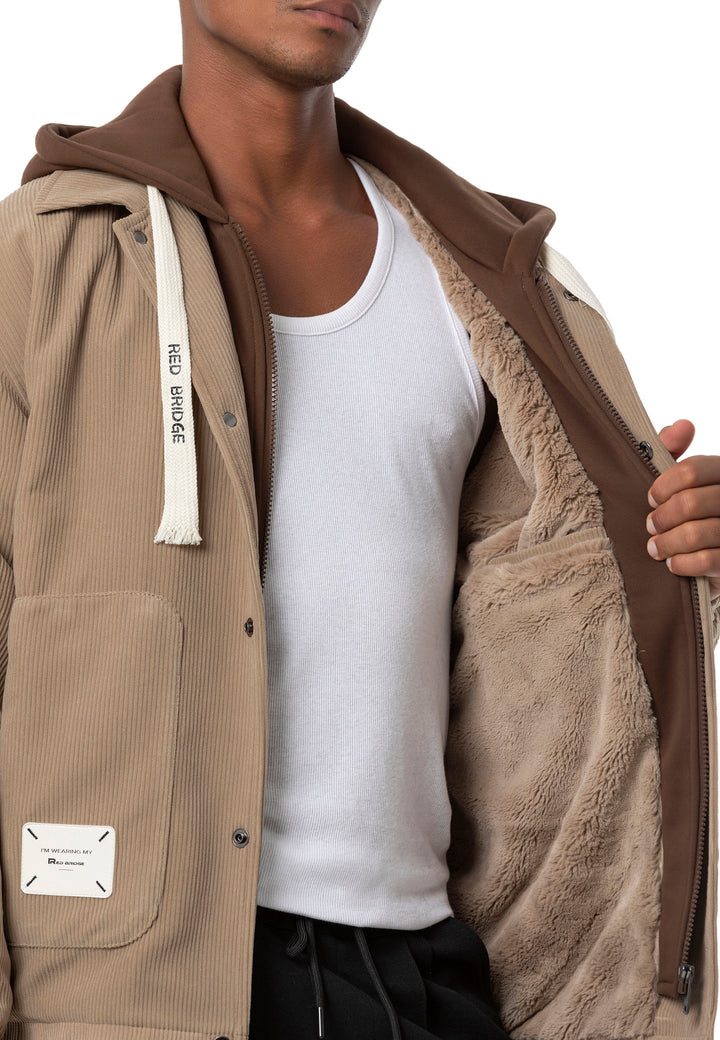 Teddyfell Cordjacke