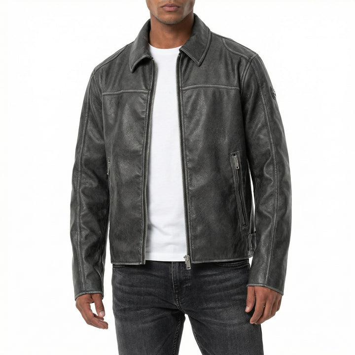 Vintage Look Lederjacke