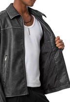 Vintage Look Lederjacke