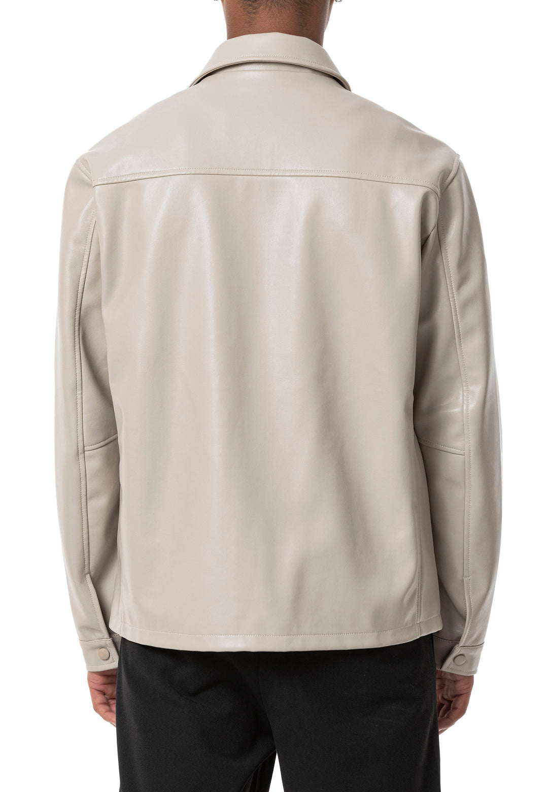 Oversized Lederjacke