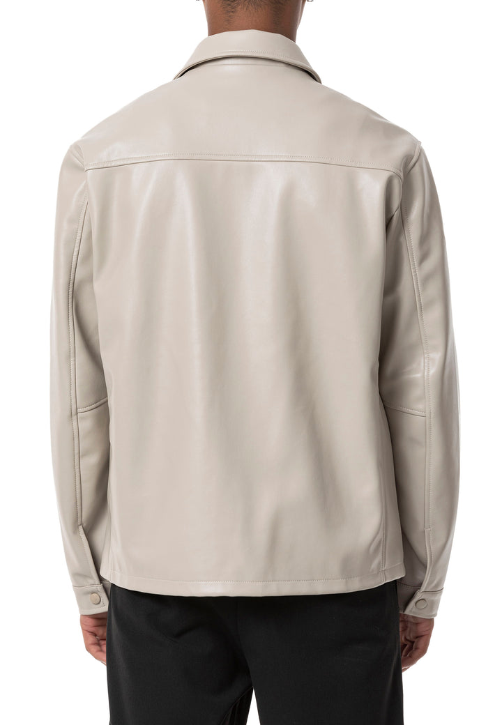 Oversized Lederjacke