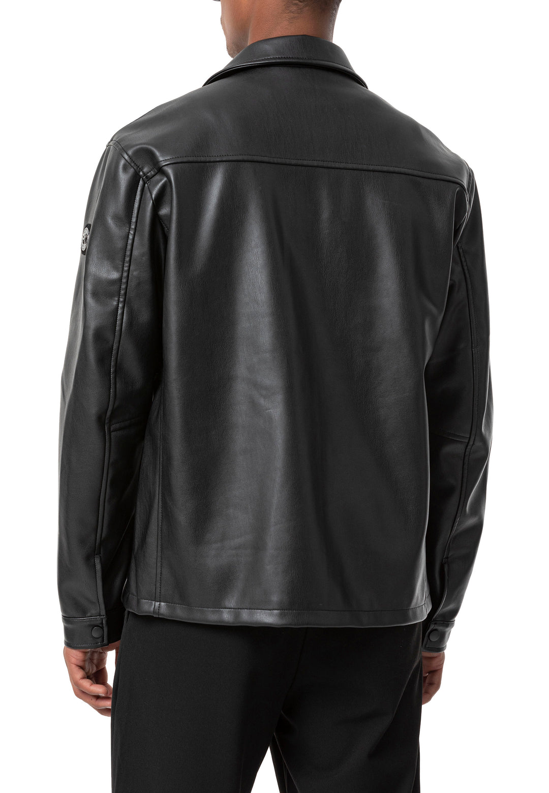 Oversized Lederjacke