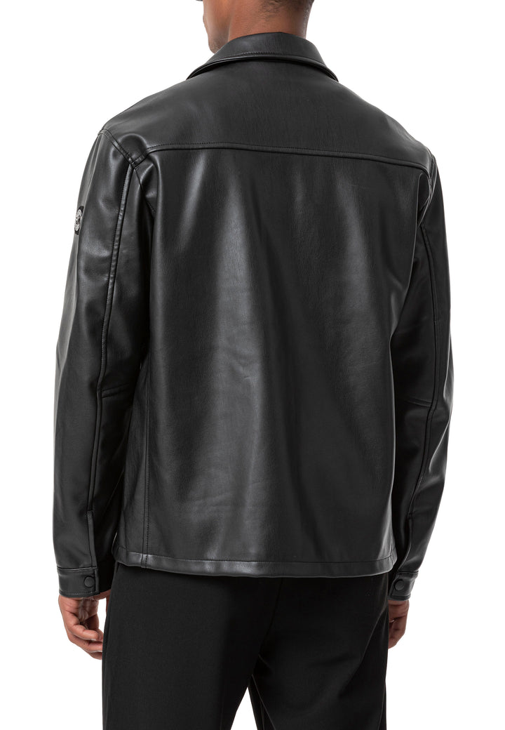 Oversized Lederjacke
