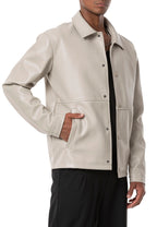 Oversized Lederjacke